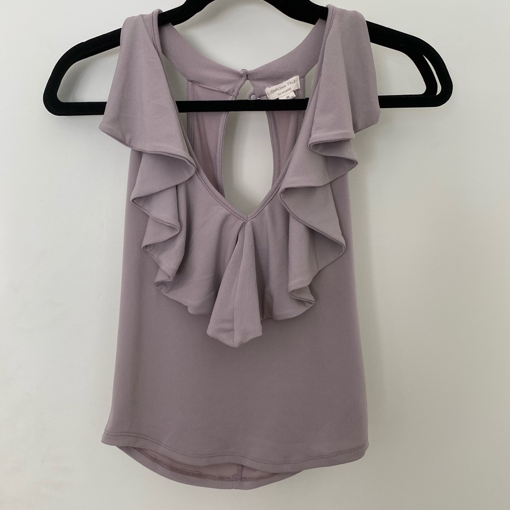 Chroma Tale Ruffle top - Picture 2 of 4